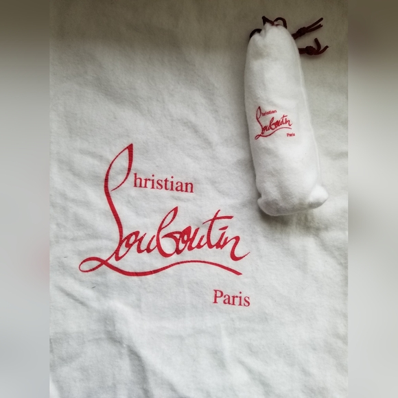 Christian Louboutin Beige Canvas Low Top Sneakers Auth Cert Sz 39.5 - Picture 2 of 12